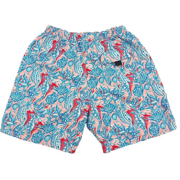 Vineyard Vines Swim Shorts Trunks Mens Small Blue Mesh Sea Horses Print Beach - Picture 7 of 12